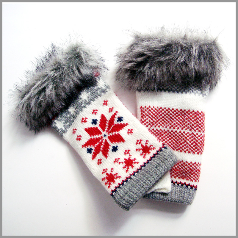 Winter gloves with wool,beautiful design
