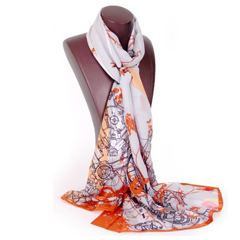 fashion printed silk scarf 2014
