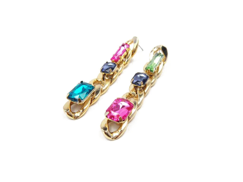 Simple Graceful Drop Earrings with Transparent and White Acrylic Decoration All Colors 