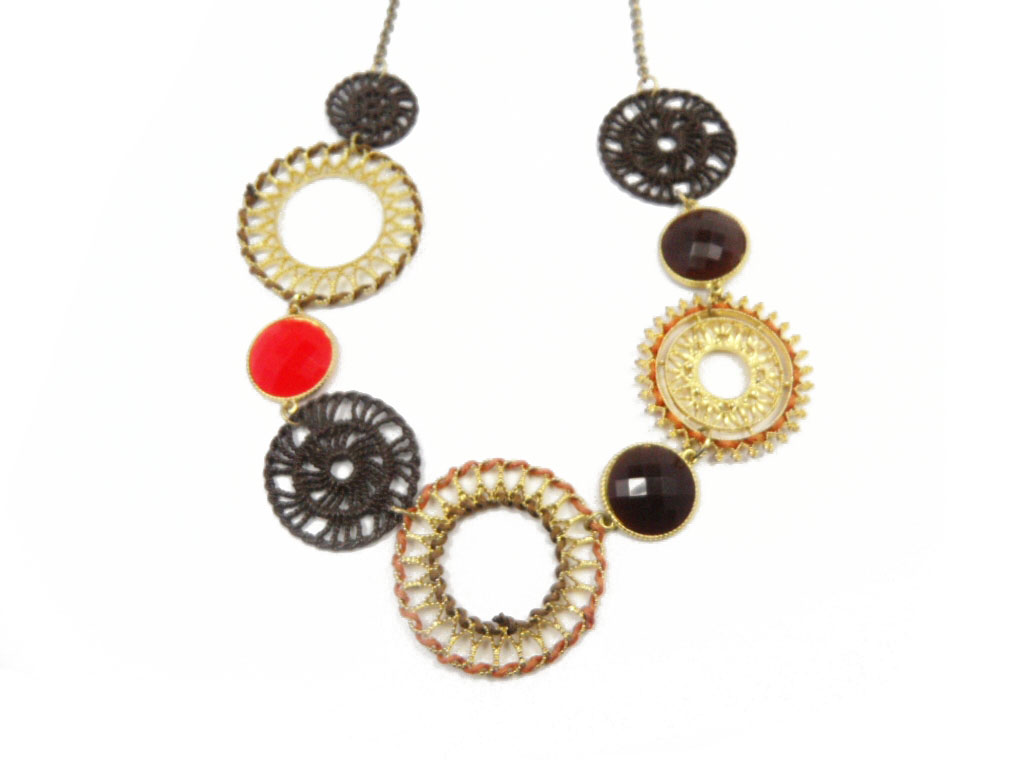 Resin necklace Chokers Metal necklace Personalized jewellery Fashion jewellery