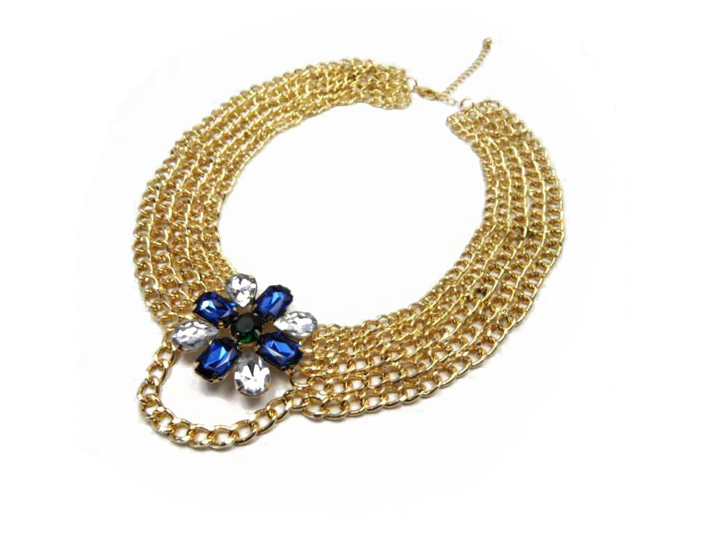 Fashionable choker necklace, made of iron and plastic, various designs are available 