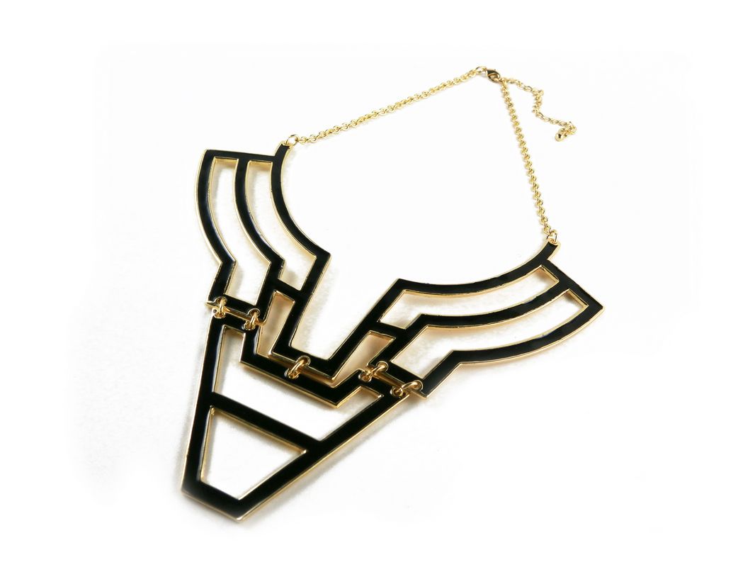 ZINC ALLOY AND EPOXY FASHION NECKLACE