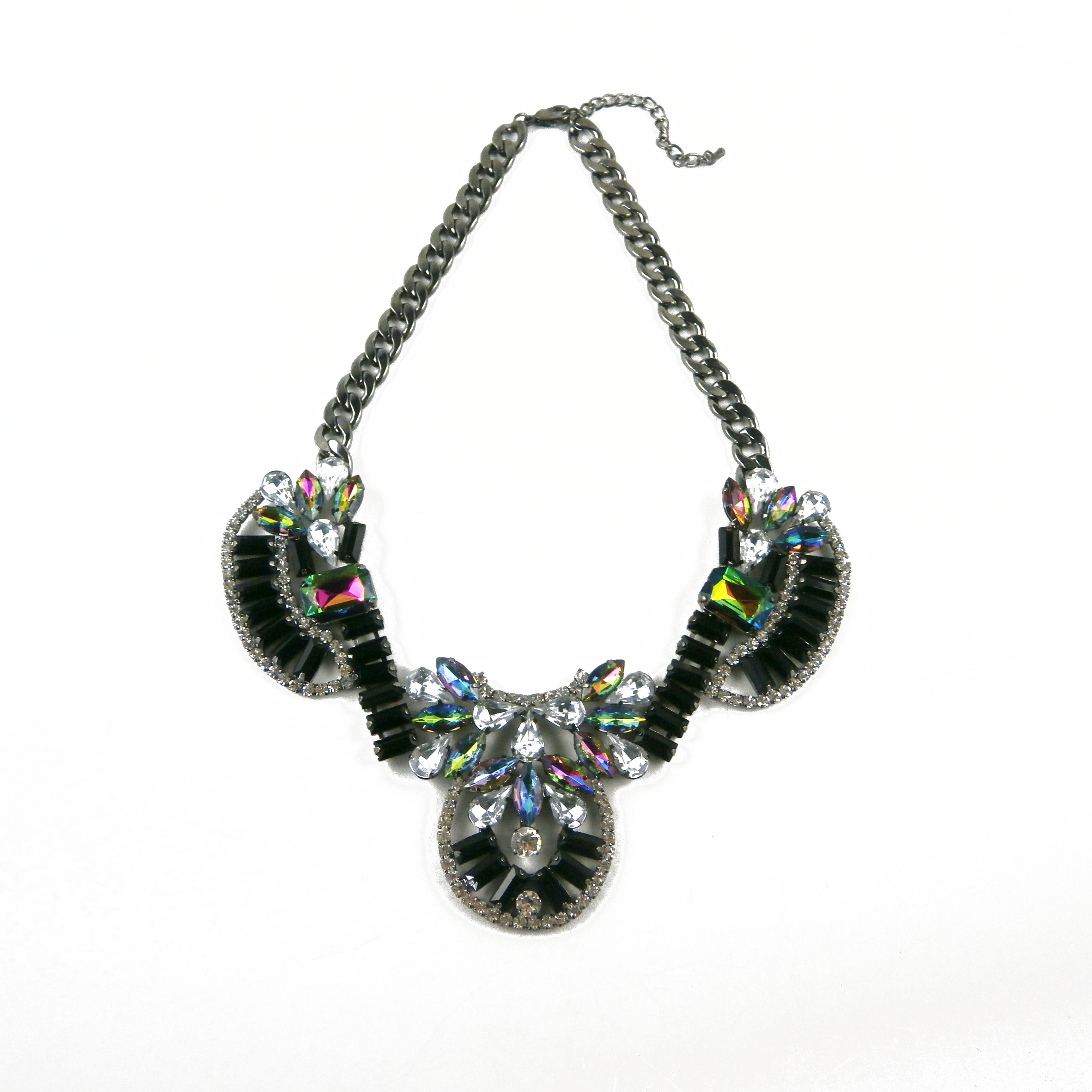 Fashion crystal metal necklace jewelry 