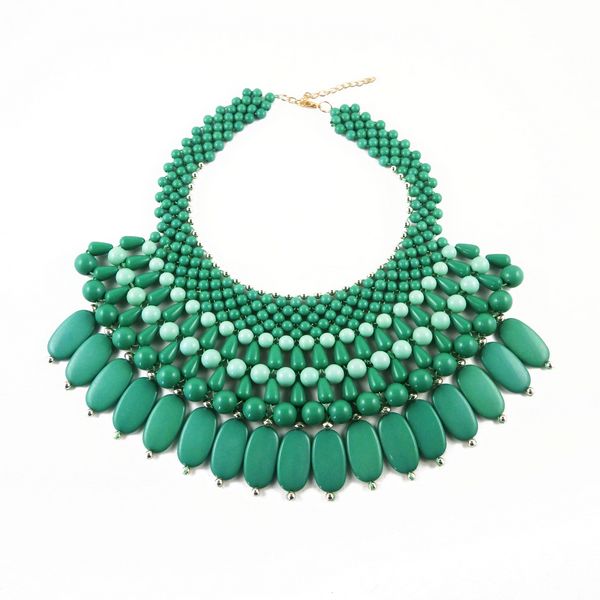 Fashion seed bead necklace jewelry for womem and girls