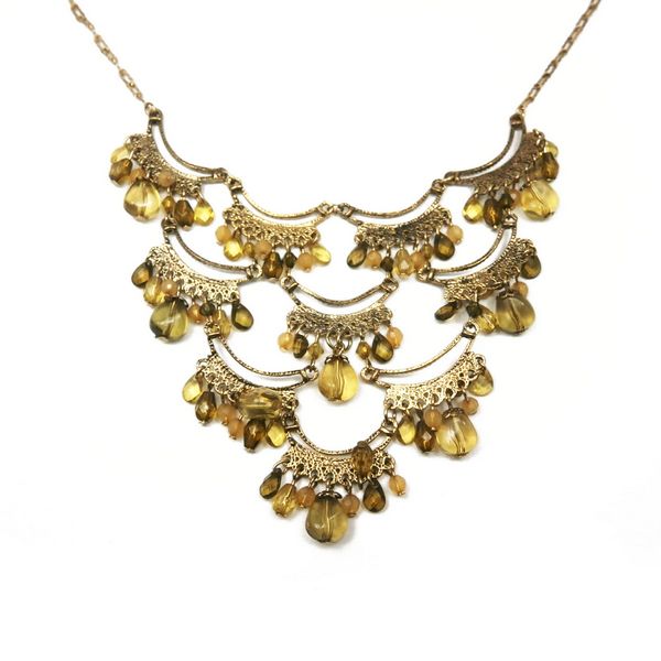 Fashion antique gold pendent necklace jewelry for women 
